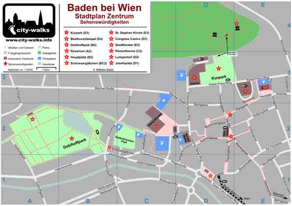 Baden bei Wien Stadtplan Vorschau