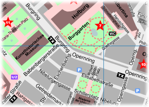 Burggarten Vienna Map
