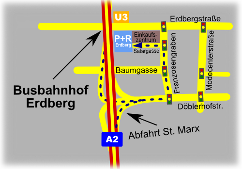 Busbahnhof Erdberg Plan