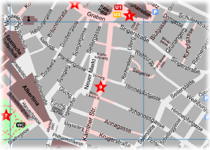 Kärntner Strasse Vienna Map