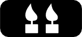 2 Kerzen Symbol