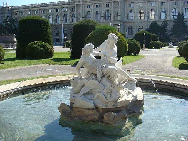 Maria Theresien Platz Vienna Fountain