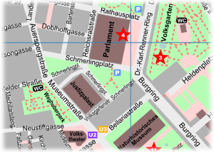 Parliament Vienna Map