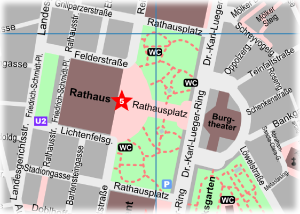 Town Hall Vienna Rathaus Map
