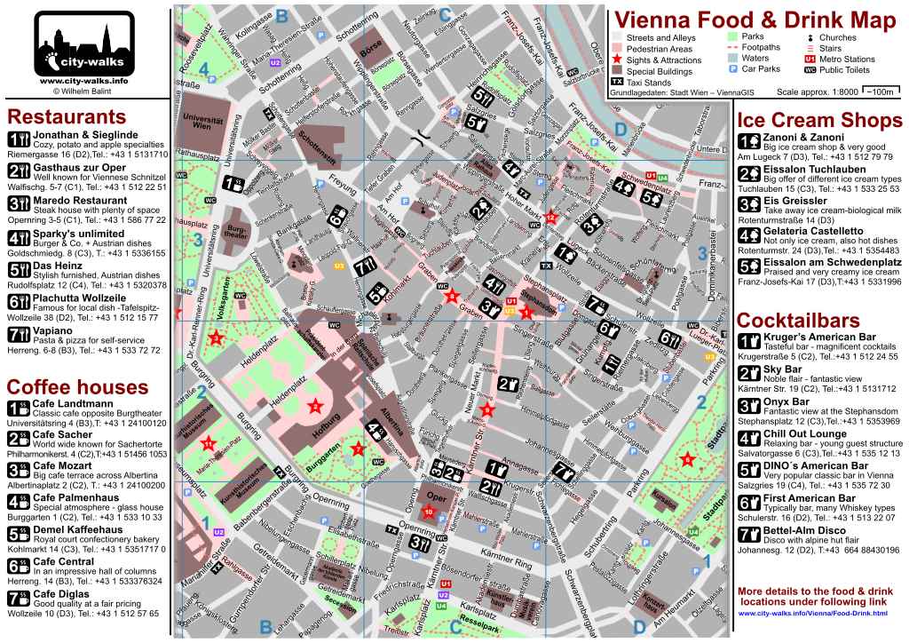 Vienna Best Restaurants Map