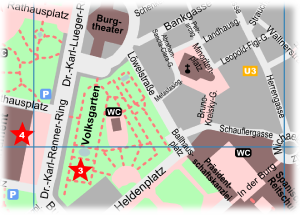 Volksgarten Vienna Map